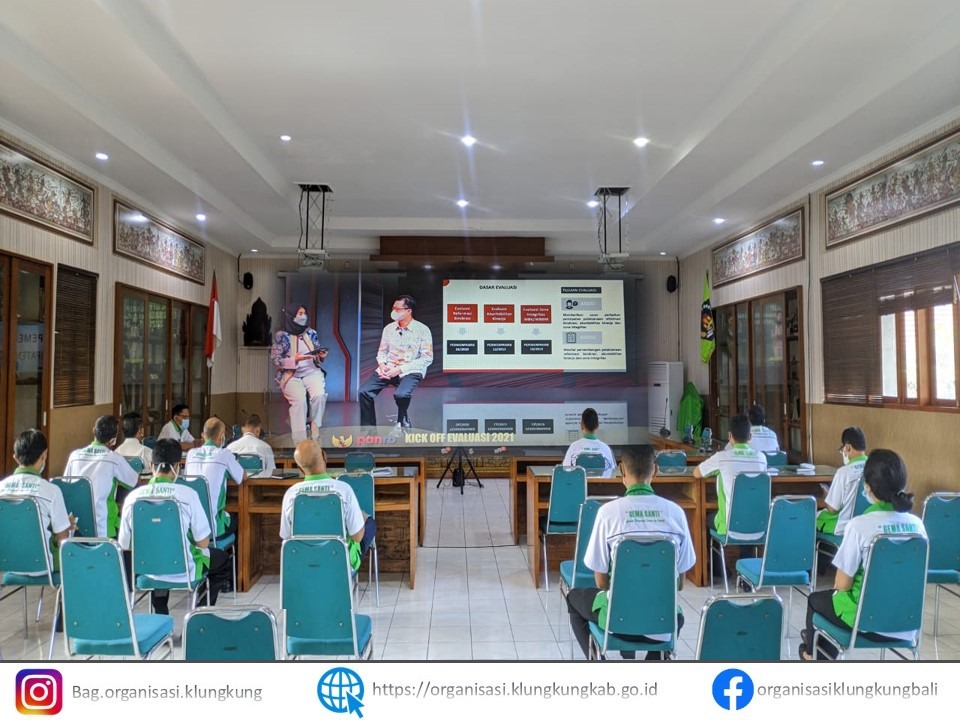 Kick off meeting Pelaksanaan Evaluasi SAKIP, RB, dan ZI tahun 2021
