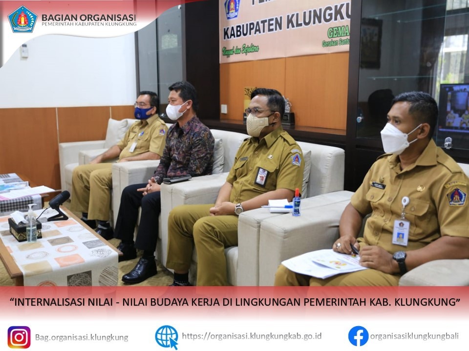 Internalisasi Nilai – nilai Budaya Kerja Di Lingkungan Pemerintah Kab. Klungkung