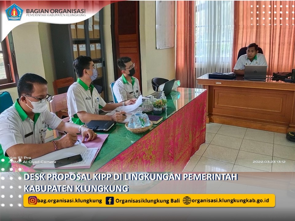 BERTAMBAH TUJUH PERANGKAT DAERAH KAB. KLUNGKUNG SIAPKAN INOVASI DALAM KIPP 2022