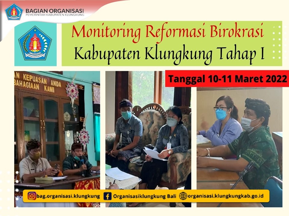 MONITORING REFORMASI BIROKRASI TAHAP I TAHUN 2022 PERIODE PERTAMA