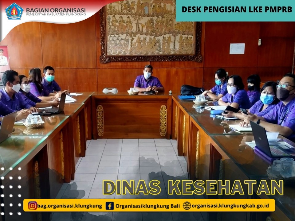 DESK PENGISIAN LKE PMPRB DINAS KESEHATAN