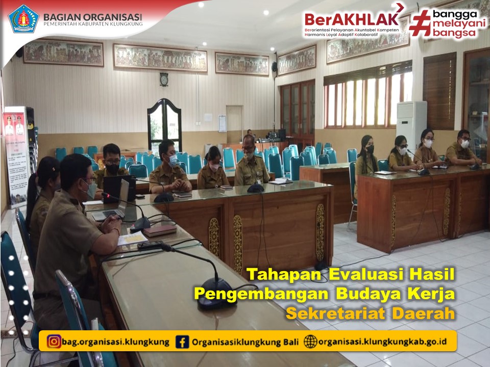 Evaluasi Hasil Pengembangan Budaya Kerja Dinas Kependudukan dan Pencatatan Sipil dan Sekretariat Daerah