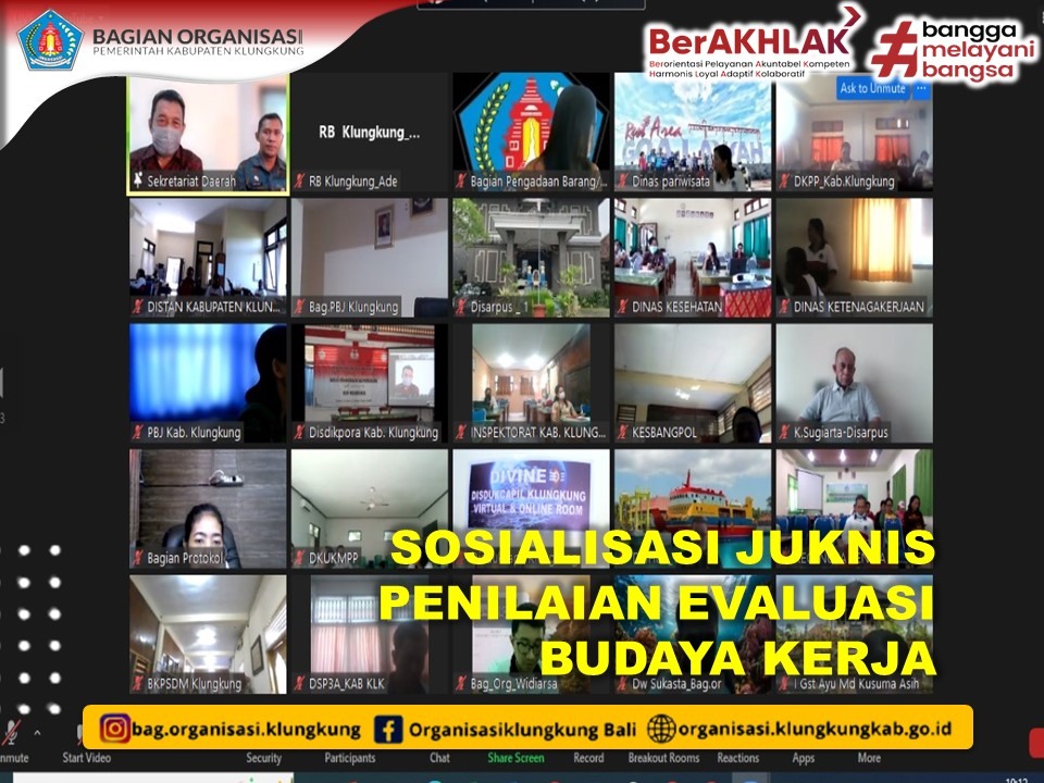 SOSIALISASI EVALUASI BUDAYA KERJA