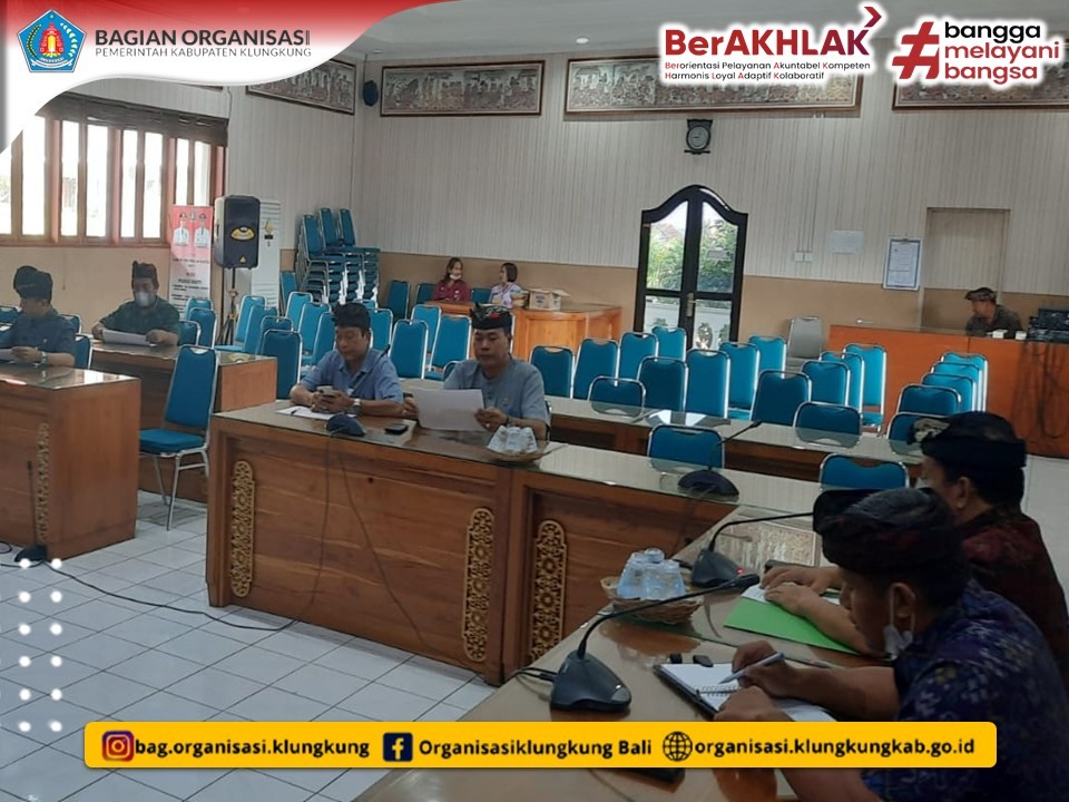 PERSIAPAN SOSIALISASI EVALUASI BUDAYA KERJA