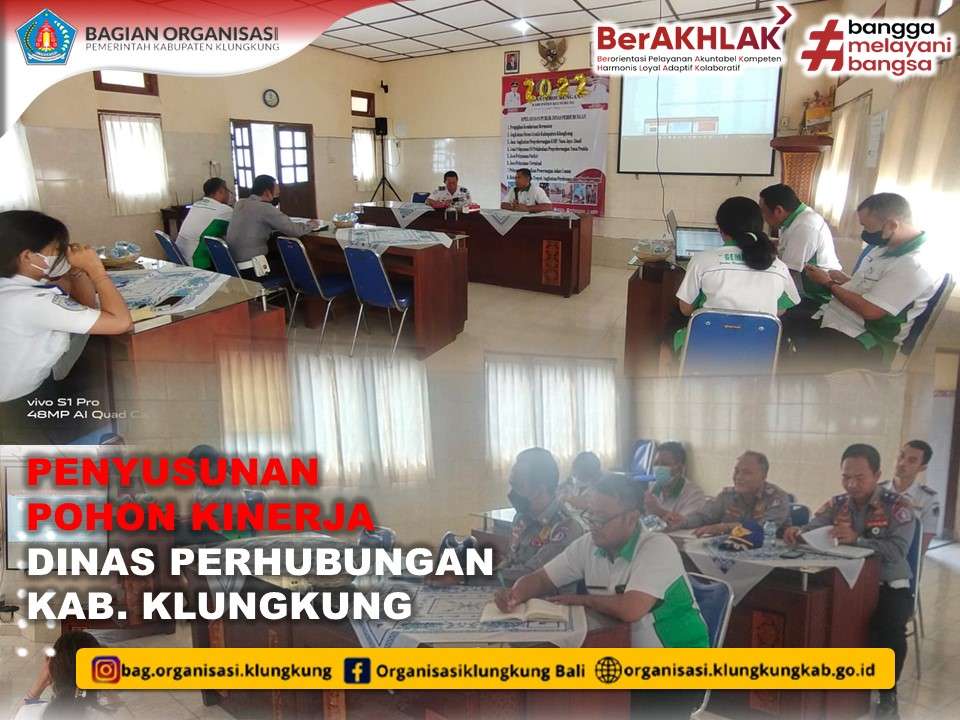 PROSES PENYUSUNAN POHON KINERJA DINAS PERHUBUNGAN