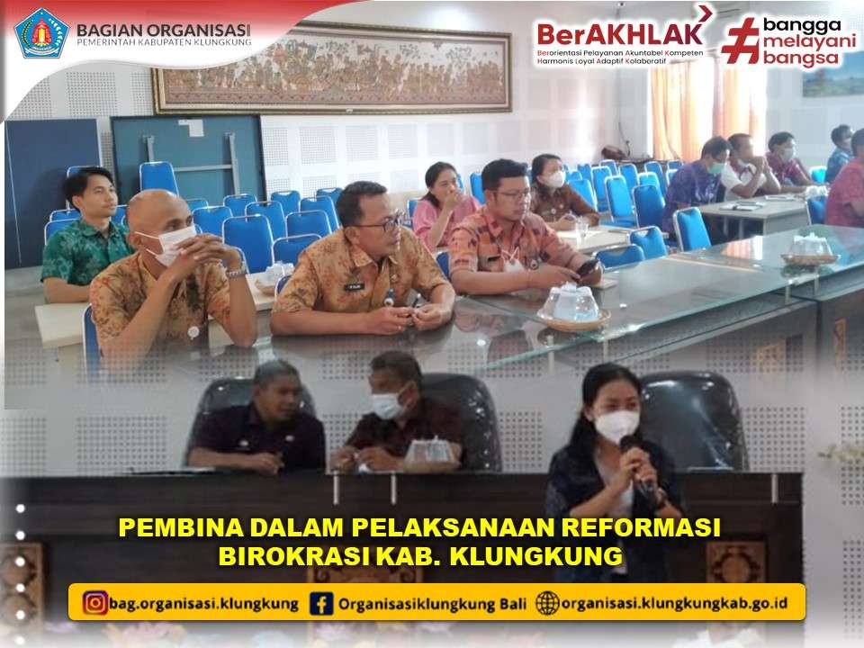PEMBINA PELAKSANAAN REFORMASI BIROKRASI DI KAB. KLUNGKUNG