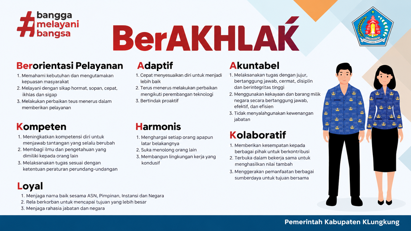 BerAKHLAK: Nilai Dasar ASN